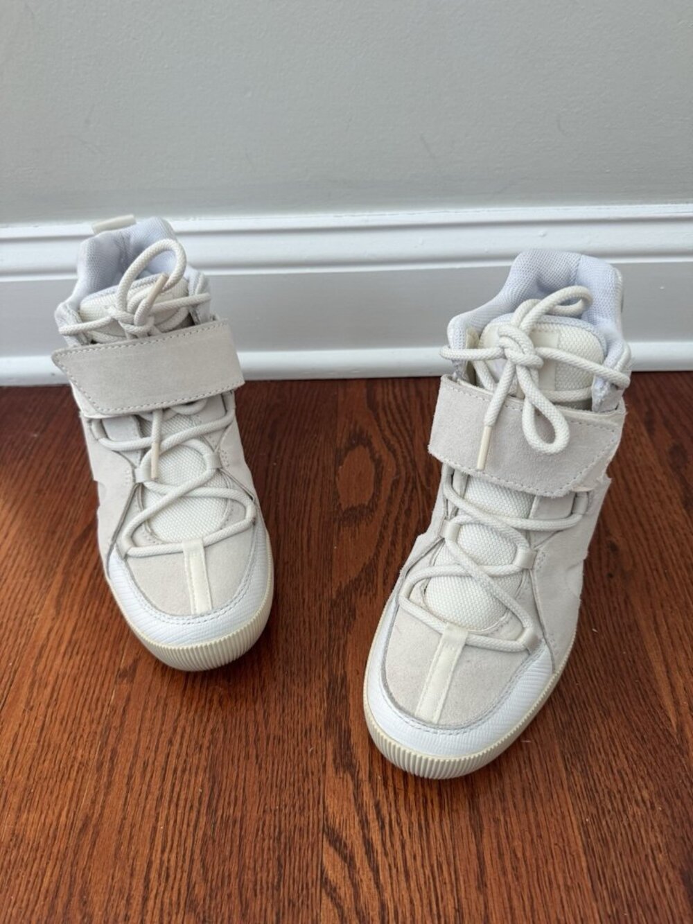 Sorel Women's Out N About Sport Wedge Bootie White/Sea Salt Size 8